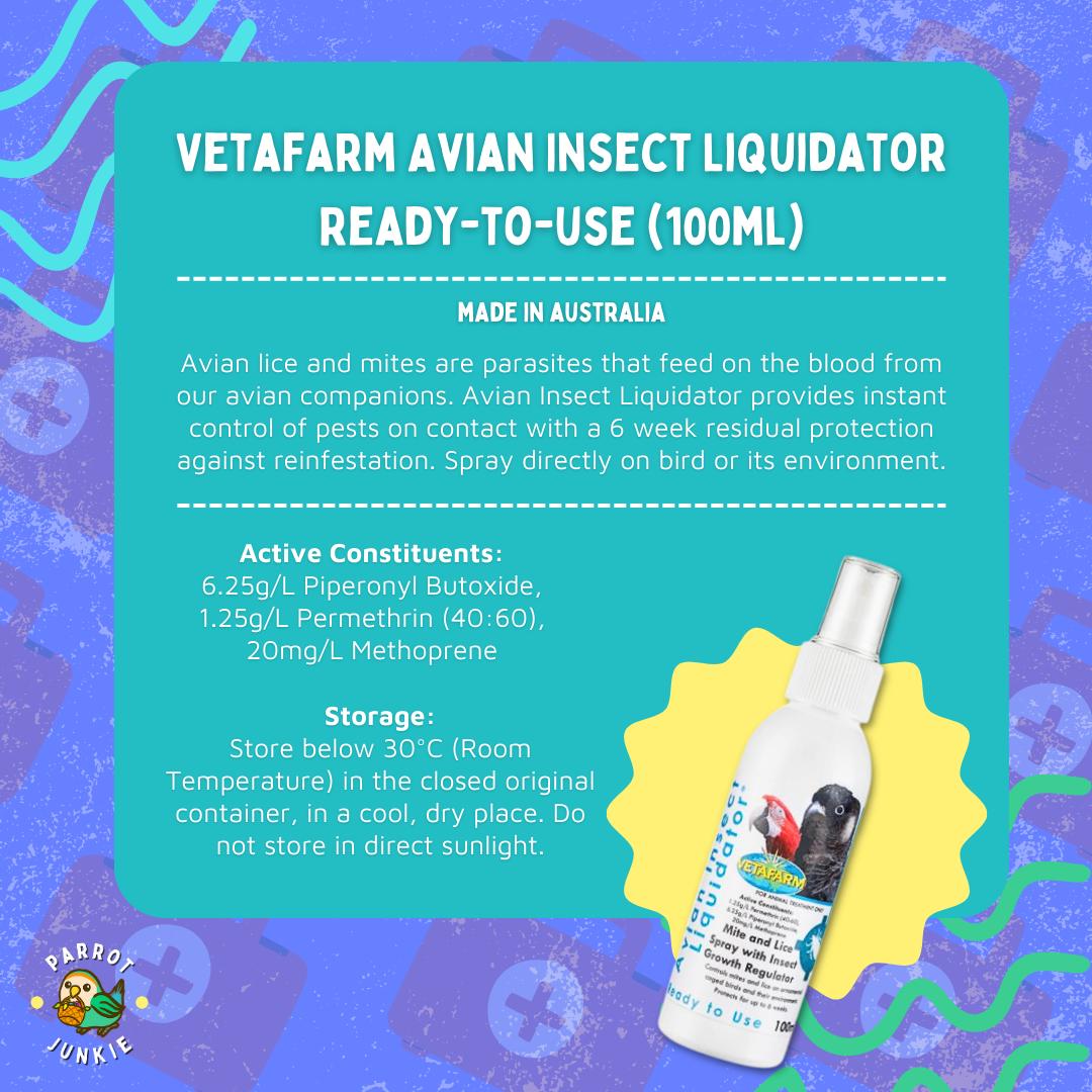 Vetafarm Avian Insect Liquidator Ready-to-use (100ml)